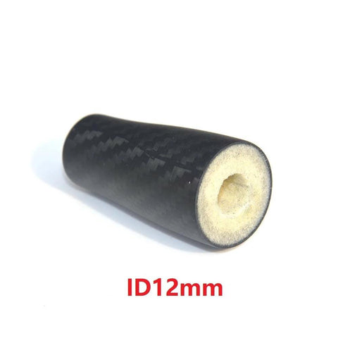 2Pcs 53mm 3K Woven Carbon Taper Grip Handle With PU Inside For Rod Building Component ID12mm