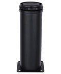 Thick Stainless Steel Furniture Legs Adjustable 4 Inch Black Round Foot Set of 4 Heavy Duty Support for Cabinets Tables Desks Beds Shelves Sofas Ideal for Home or Office Use