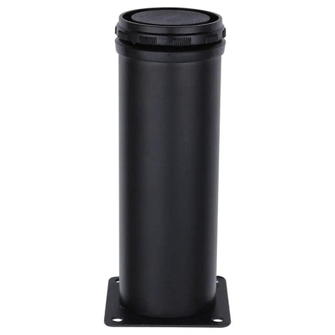 Thick Stainless Steel Furniture Legs Adjustable 4 Inch Black Round Foot Set of 4 Heavy Duty Support for Cabinets Tables Desks Beds Shelves Sofas Ideal for Home or Office Use