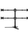 Professional Grade Sturdy Desktop Monitor Tower For Six Screens with adjustable swivel arms and stable base.