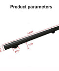Tough As Nails Metal Handrails Built To Last, Adjustable 1 To 20 Ft Pipe Supports, black metal railing with measurements for stairs and decks.