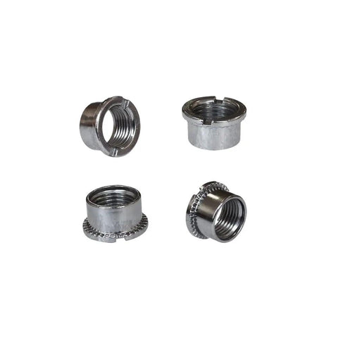 Chainring Bolts Kit For Road Bikes And MTB, 5 Pcs Per Size For Single Double And Triple Chainrings, Includes 10 Washers, image of steel bolt nuts