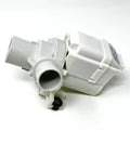 Washer Drain Pump Replacement AP5306354 PS3501453 OEM Parts side view with hose connection, fits most washers.