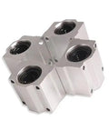 4 Pack SC20UU 20mm Aluminum Linear Motion Ball Bearing Slides Bushing for CNC Machines, CNC DIY Projects, durable aluminum body