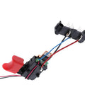 Top Shelf Replacement Hammer Drill Switch Assembly For Porter Cable PCC620B And PCC620LB Compatible With 90628303 01, red trigger switch.