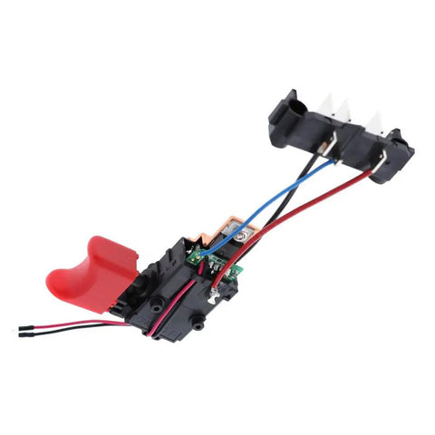 Top Shelf Replacement Hammer Drill Switch Assembly For Porter Cable PCC620B And PCC620LB Compatible With 90628303 01, red trigger switch.