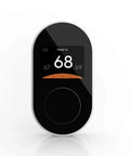 Smart WiFi Thermostat With App Control For Alexa And Google Assistant, No-Fuss DIY Install In Under 30 Minutes, 2.4 GHz WiFi Only, Works With Most Home Systems, C Wire Adapter Included, Black displaying temperature