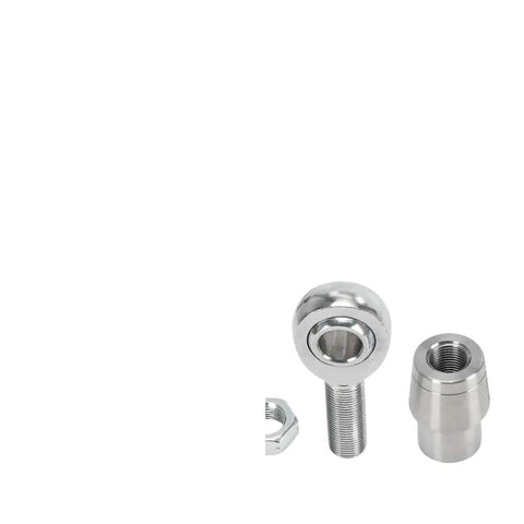 Badass Five Eighth Inch Heim Joint Rod End Kit Chromoly Steel components including rod ends and nut for precise steering and suspension.