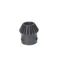 One Point Zero Module Tapered Bevel Gear Set 20 To 40 Teeth 10mm Bore 90 Degree Pinion Gear 1 To 2 Ratio 45 Steel With High Frequency Blackened Finish