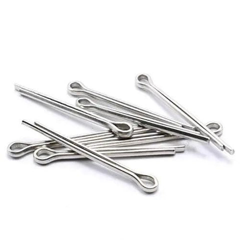 100 Piece 304 Stainless Steel Cotter Pin Clip Fastener Assortment Kit For Automotive Mechanics And Small Engine Repair Six Size Set M1.5x25 M2.5x25 M2.5x40 M3.2x30 M3.2x40 M4x60 Corrosion Resistant Anti Rust For Cars Trucks Power Equipment Garage Tools