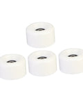 4 Pack Wear Resistant PU Double Row Roller Skate Wheels With Bearings In White For Quad Skates Indoor Outdoor Replacement Parts