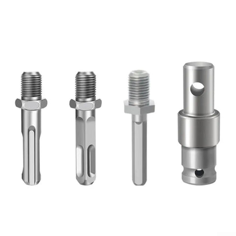 Auger Adapter Tool With Four Interface Types For Round Handle Hexagonal And Electric Wrench Connections, metal construction