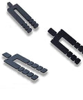 Killer Stack Shim Combo Featuring Two Hundred Twenty Four Adjustable Black Building Spacers for window leveling.