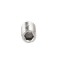 Top Shelf 304 Stainless Steel M4 X 10mm Ball Point Grub Set Screws With Hex Socket Drive, single screw showing hex drive.