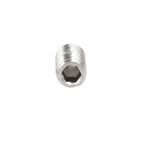 Top Shelf 304 Stainless Steel M4 X 10mm Ball Point Grub Set Screws With Hex Socket Drive, single screw showing hex drive.