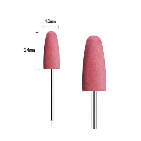 Pro Grade Six Pack Rubber Polishing Bits Set With Three Thirty Second Inch Shank For Rotary Tool Kit, large 10mm bit