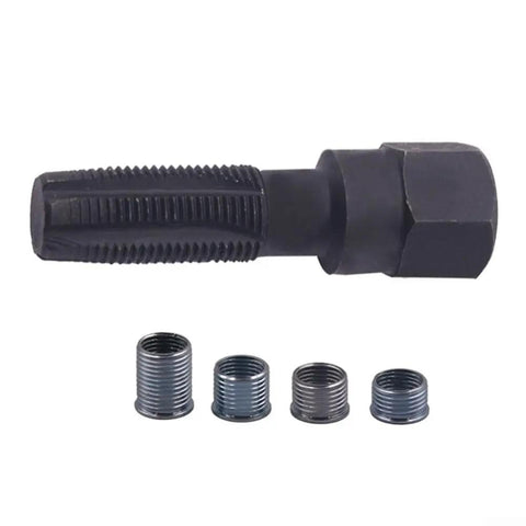 Beefed Up Thread Repair Kit With Reamer And Tap For Damaged Threads, Four Steel Inserts For Reliable Long Lasting Restoration, Precise Fit, Easy To Use