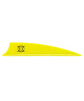 X Vane 3 Inch Hunting And 3D Crossbow Vane Neon Yellow 36 Pack For Vertical Compound And Crossbow Setups product image