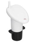 Ultrasonic Water Level Meter With Digital Display And Alarm, Smart Depth Sensor Monitor System For 0 To 15 Meters, shown side view