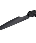 Rugged Black Plastic Watercraft Rudder For Canoe And Kayak Angling Boats Lightweight Portable Direction Control Kit side view