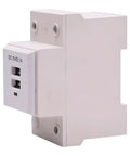 Usb Din Rail Socket Power Module For Industrial Panels Plug And Play 5V Dc Charging Port Control Panel Usb Enclosure Adapter Modular Terminal Block Ac To Dc Converter For Automation Systems, white 87x45mm