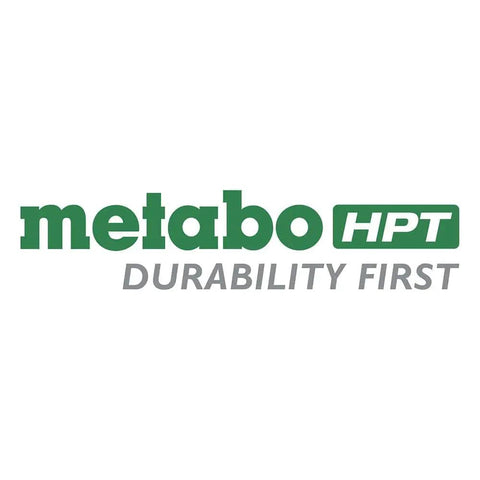 Metabo HPT logo with the slogan 'Durability First' in green and gray text.