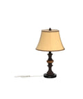 Two Pack Touch Control Traditional Table Lamps With Dual USB Ports, 3 Way Dimmable Bronze Finish Bell Shade Bedside Lighting Set