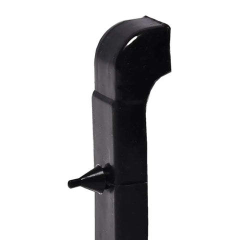 Close-up of black rubber cushion from GM Radiator Mounting Pads 4 Pack Black Rubber Cushions For 1968 To 1982 Radiator Support Bushings