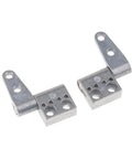 Two Pack Marine Boat Door Torque Positioning Friction Hinges, 4 Hole Mount, Silver, Heavy Duty Cabinet And Gate Hinges For Boats