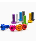 Colorful Aluminum Hex Socket Head Screws Set For DIY Projects M3 M4 M5 M6 5 6 8 10 12 16 20 25 30mm Lengths 10 Pieces Orange Pro Grade