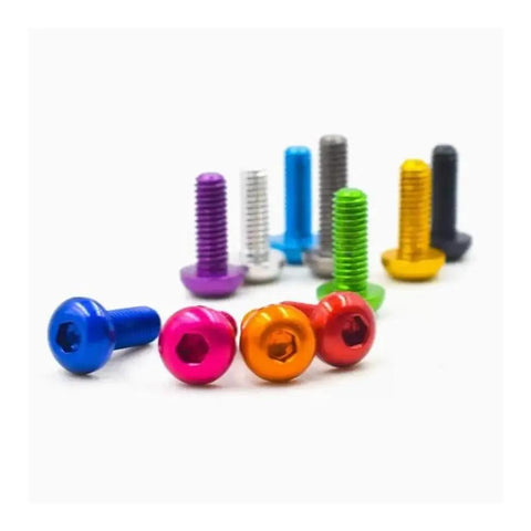Colorful Aluminum Hex Socket Head Screws Set For DIY Projects M3 M4 M5 M6 5 6 8 10 12 16 20 25 30mm Lengths 10 Pieces Orange Pro Grade