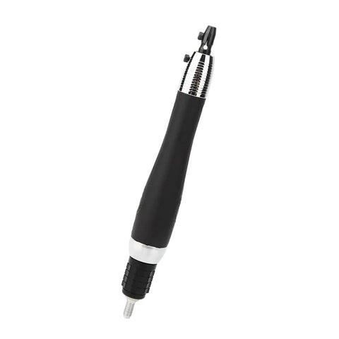 Sleek Little Micro Pneumatic Air Pencil Die Grinder Kit Rocking 22000 Rpm Bearings with a slender black handle for precision metal work.