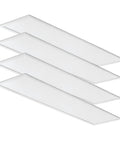 1x4 LED Flat Panel Light 4 Pack With Nine Configurations And Two Switches Adjustable Lumens 2500 3200 4000 And Switchable Color Temperature