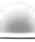 Front view of Carbon Fiber Safety Hard Hat With Lightweight Shell Six Point Suspension Perforated Clarino Leather Dome Molded EVA Foam