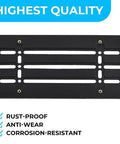 Audi Front Bumper License Plate Bracket With 6 Unique Screws And Wrench Kit For 2000 To 2025 Audi Models No Drilling Tow Hook Mount Plate Holder