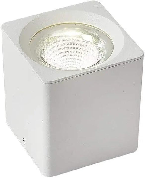 WKNHHL Recessed Lighting Housing Trim Kits White Cob Ceiling Spotlight Fixture Downlight Super Bright Square Aluminum Indoor Panel Light with clear glass.