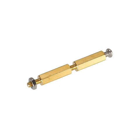 Brass Hex Standoff Spacer Set For Electronics And DIY Projects M2.5 Threaded Spacers With Nuts And Screws in detailed view