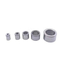 Heavy Duty Drill Sleeves And Bearing Steel Bushings For Custom Shaft Fits Precision Ground Liners, set of five sizes.