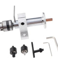 Mini Rotate Lathe Tailstock With High Precision Double Bearing Design For Woodworking And Carving Projects with accessories.
