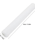 White Fiber Paint Roller Sleeve For Small Frames, Hella Smooth Low Lint Cover shown in 45cm length and 5cm diameter for wall painting.