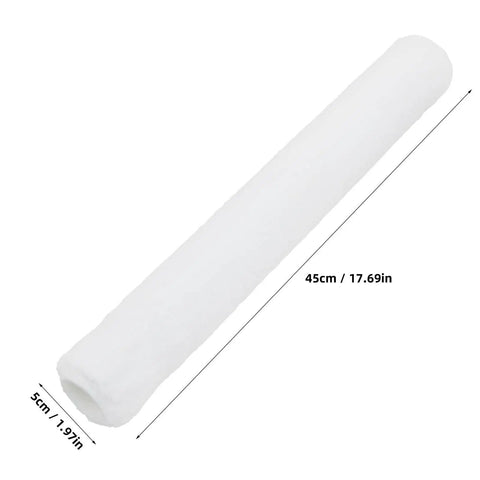 Pro Grade White Fiber Paint Roller Sleeve For Walls With No Fuss Washable Refill Design Featuring Ridiculously Smooth Roll Texture And Dependable Small Size Covers For Quick Home Glow Up, 45cm long.