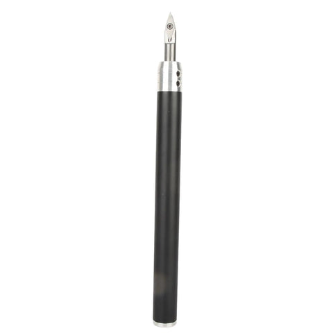 Super Cool Removable Wood Lathe Turning Tools Set With Hard Carbide Bits Perfect For DIY Projects And Pro Woodworking Jobs That Need Precision Easy Handle Changes For Any Craft, featuring a black handle and sharp tip.