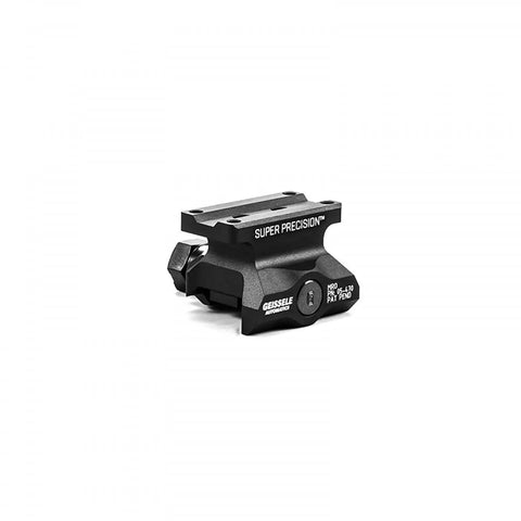 SPR Precision MRO 1/3 Co Witness Black Optics Mount for AR Platforms, durable aluminum construction, side angle view