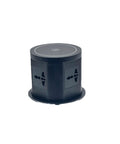 Top Shelf Pop Up Countertop Outlet With Auto Lift Retractable Body Includes USB Type C Port And Snappy Wireless Charger in black finish
