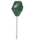 Single Probe Soil PH Meter For Garden And Lawn Care, Battery-Free Portable PH Tester For Moist Soil with green ABS body and metal probe