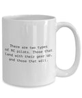 Awesome RC Planes Coffee Mug Gift For Plane Heads And RC Pilots, white ceramic mug with RC pilot quote, ships from USA