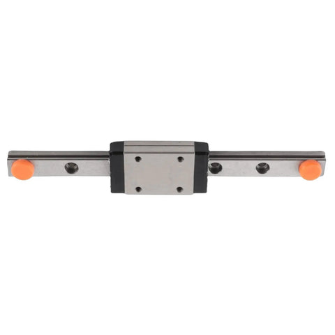 100mm High Precision Linear Guide Rail with Slide Block for CNC Machines and 3D Printers Built to Last With Rock Solid Bearing Steel for Smooth Motion Auto Centering for Repeatable Reliable Tooling Performance, steel rail with slide block