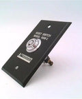 Heavy Duty RSW1 Reset Switch And Selector Switch Keys For Fire Detector System, black metal panel with key slot design.