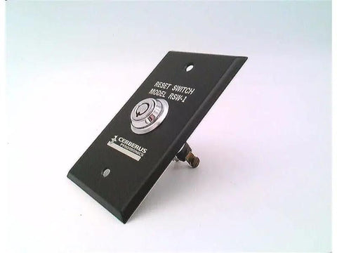 Heavy Duty RSW1 Reset Switch And Selector Switch Keys For Fire Detector System, black metal panel with key slot design.