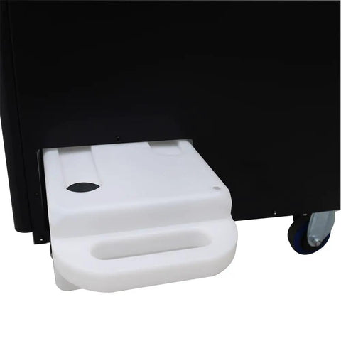 Heavy Duty 8 Liter Portable Air Conditioner With Easy Glide Casters For Garages And Backyard Hangouts 15400 Btu Spot Cooler drainage tray